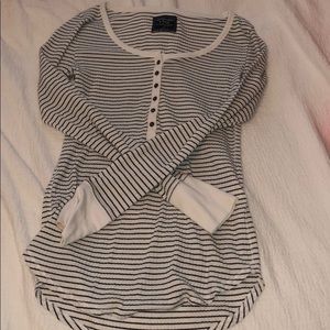 A&F striped long sleeve shirt